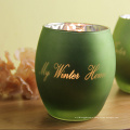Haonai glass hot sale! cute glass candle cup